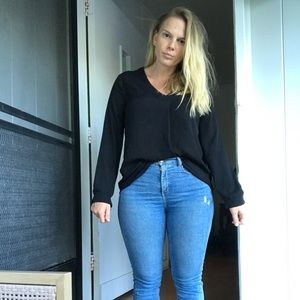 Rose and Olive sheer blouse